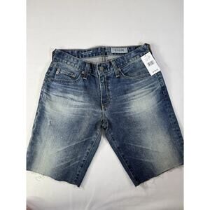 NWT $178 AG Nikki Relaxed Relaxed Skinny Shorts Frayed Hem Shorts 26